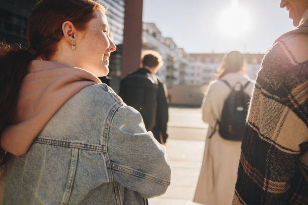 istock Students walking to the college 1328846883