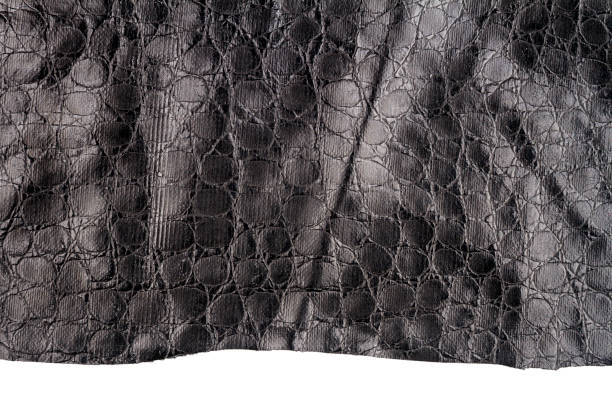 istock Piece of black artificial leather 1328848390