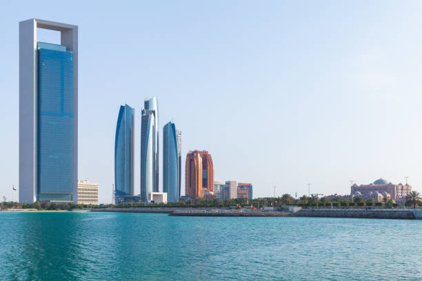 istock Abu Dhabi cityscape, skyscrapers towers 1328849213