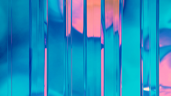 Abstract Glass Prism Colored Minimalist Background