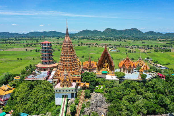 Wat Tham Khao Noi and Wat Tham Sua in Kanchanaburi, Thailand Wat Tham Khao Noi and Wat Tham Sua in Kanchanaburi, Thailand, south east Asia wat tham sua stock pictures, royalty-free photos & images