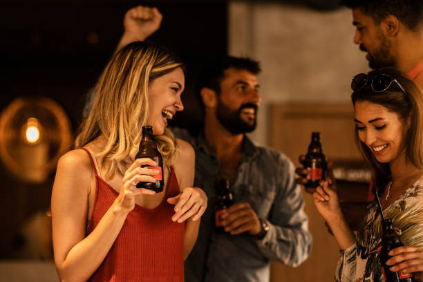 istock Friends in Nightclub 1328854819