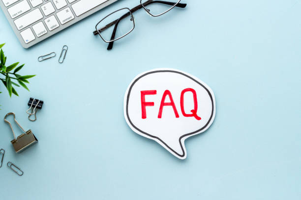 istock Business concept faq frequently asked questions on office table 1328859288