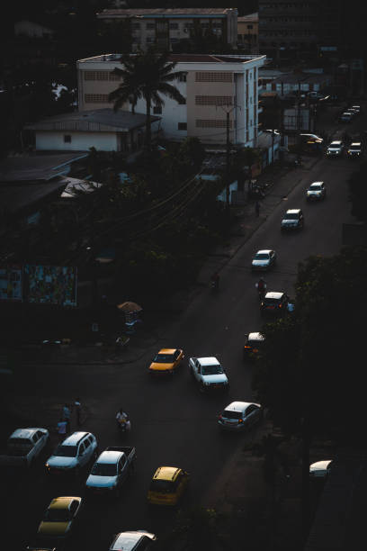 istock Beautiful View of Douala at Sunset 1328860612