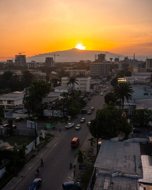 Beautiful View of Douala at Sunset