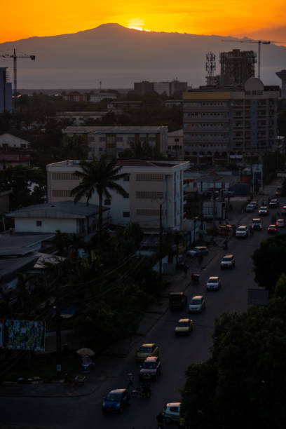 istock Beautiful View of Douala at Sunset 1328860716