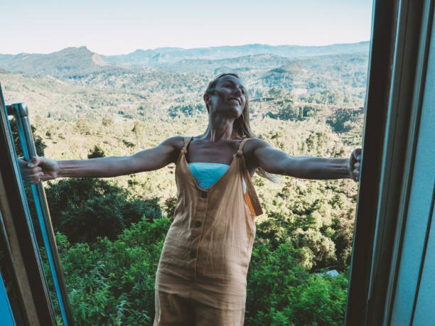 istock Tourist in Sri Lanka riding train 1328861470