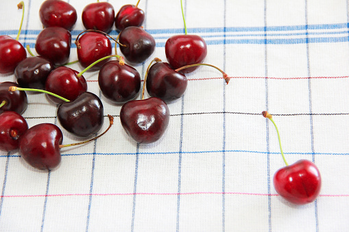 fresh natural red cherry a fruits
