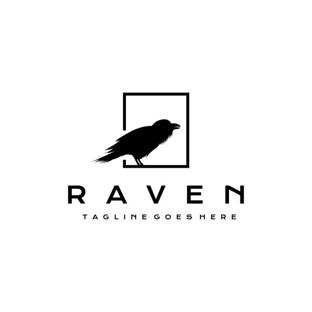 Raven crow  icon design sign Vector Illustrations stock illustration Raven - Bird, , Crow - Bird, Bird, Design Raven crow  icon design sign Vector Illustrations stock illustration raven bird stock illustrations