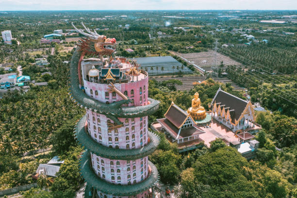 Dragon temple Wat Samphran in Nakhon Pathom, Thailand