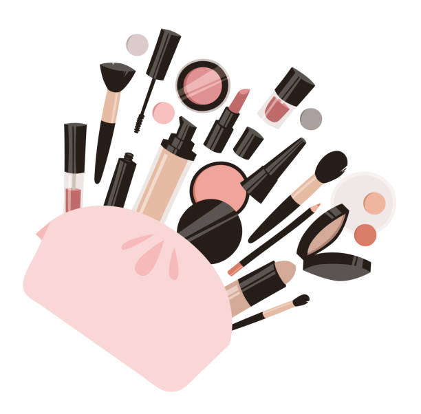 Hand Drawn Cartoon Fashion Illustration Makeup Tools Vector Set Drawing  Beauty Products Art Work Collection Decorative Cosmetics Stock Illustration  - Download Image Now - iStock