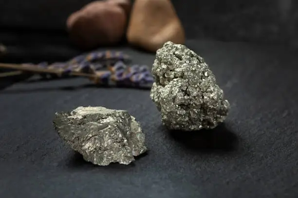 Photo of iron pyrite