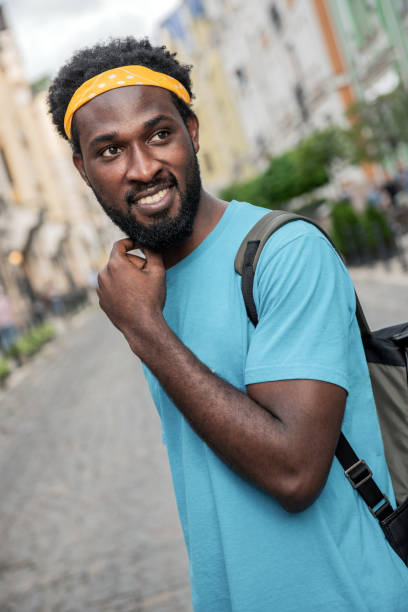 istock Black man in the city 1328926400
