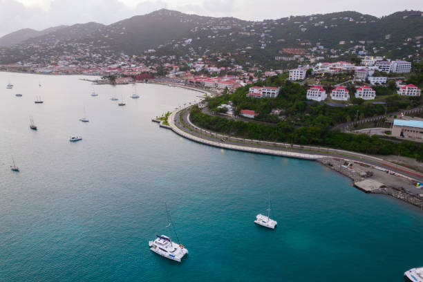 istock Aerial over downtown Charlotte Amalie, St. Thomas 1328931819
