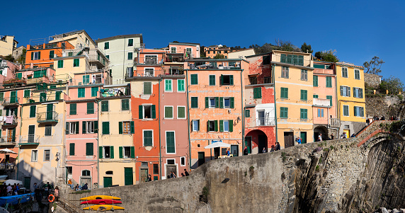 Riomaggiore, Cinque Terre, Liguria, Italy.