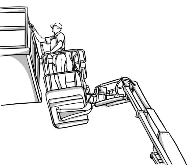 Vector illustration of Boom Lift