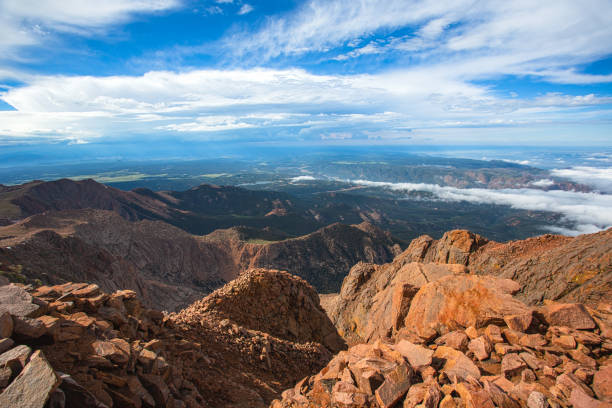 istock Vista Scenic View from Pikes Peak Summit Colorado 1328949638