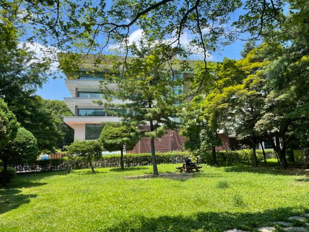 istock Summer in Seoul Namsan Library 1328974466