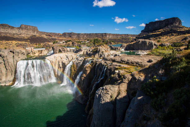 wodospady wody shoshone - shoshone falls zdjęcia i obrazy z banku zdjęć