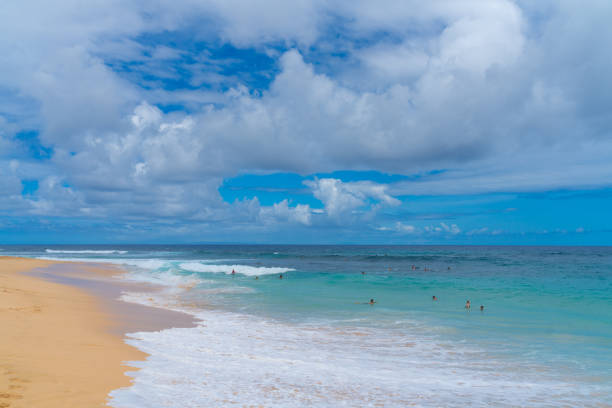 istock Sandy Beach in Oahu, Hawaii 1328976195