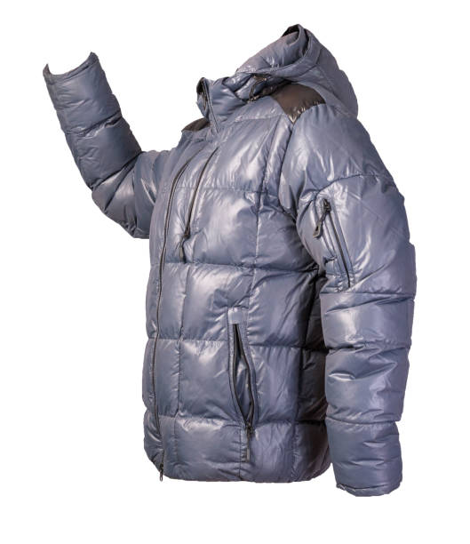 istock Men's jacket in a hood isolated on a white background. Windbreaker jacket 1328978241