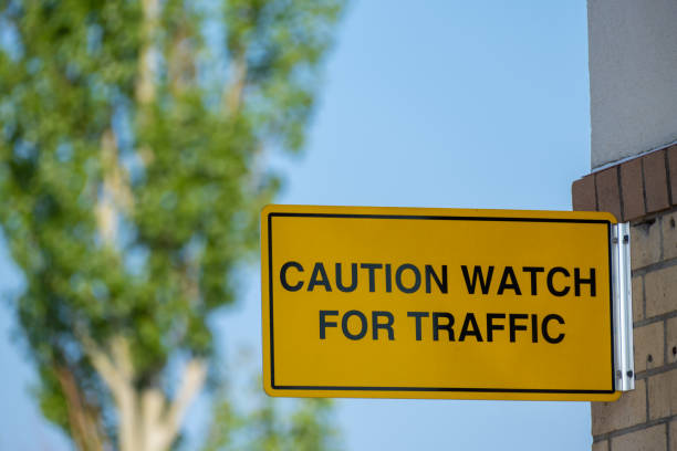 istock Caution Warning Sign at fast food restaurant drive thru 1328980288