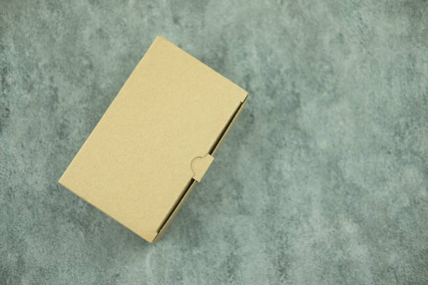 istock Box cardboard closed blank paper pack. Square design template 1328980459