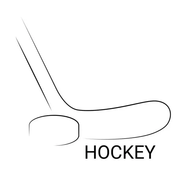 Vector illustration of Hockey logo design.