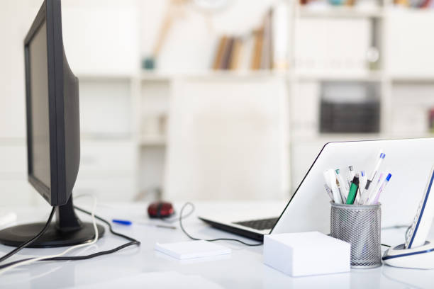 istock Image of the workplace in the office 1328991578