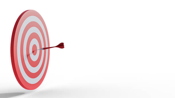 istock Darts target 3d illustration isolated on white background. Success Business Concept. 1328997954