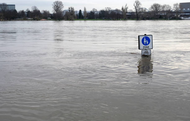 istock Flooded pedestrian zone in Cologne, Germany 1329003584