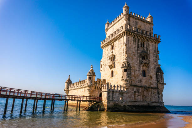 istock Tower of Belem at sunny day, Lisbon 1329005142