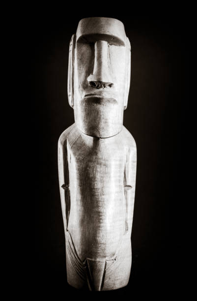 istock Traditional statue of a moai from Easter Island 1329005346