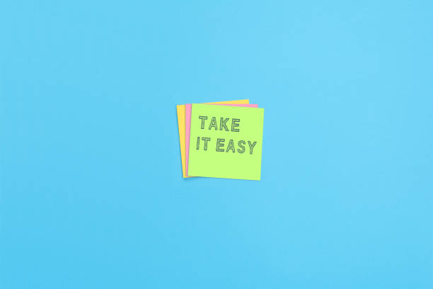 istock Sticky notes with handwritten inscription Take it easy 1329008239