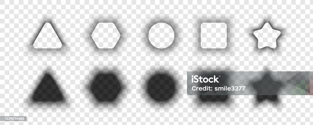 Simple Shape Shadow Shadow Collection Realistic Shadow With Soft Edges Different Shapes ...