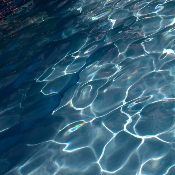 istock Abstract blue texture of swimming pool water 1329017975