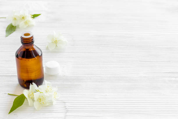 istock Essential jasmine oil for perfume arome or massage 1329024455