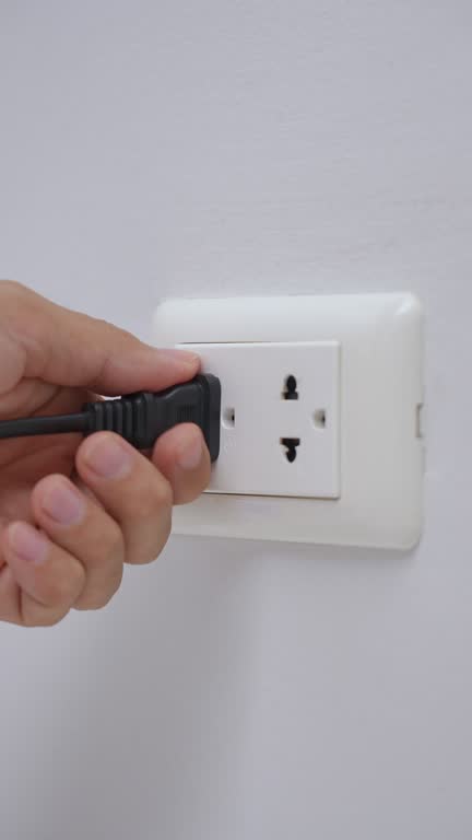 Hand unplug and plugging in