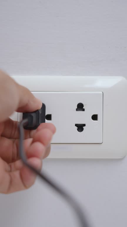 Hand unplug and plugging in