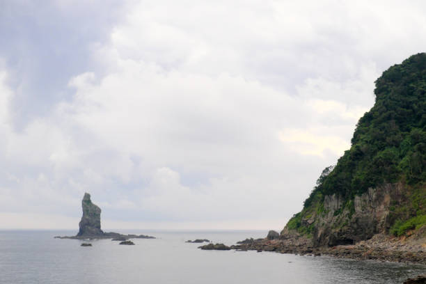istock Tategami Rock extending from the sea 1329030463