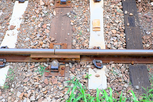 Gap between safety railroad tracks