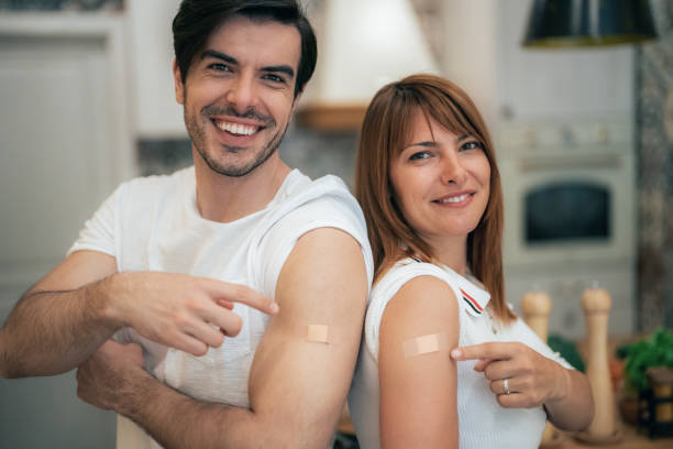istock Feeling proud after getting covid-19 vaccine 1329034850