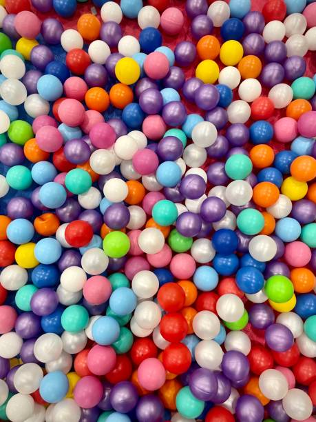 istock Multicolored plastic balls for the kids play background 1329038199
