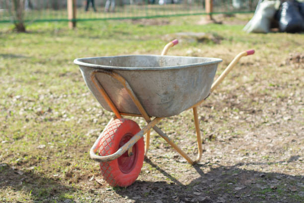 istock Gardening cart. Sand trolley. 1329039489