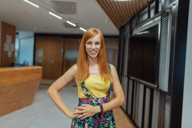istock Portrait of creative employee in office 1329044429