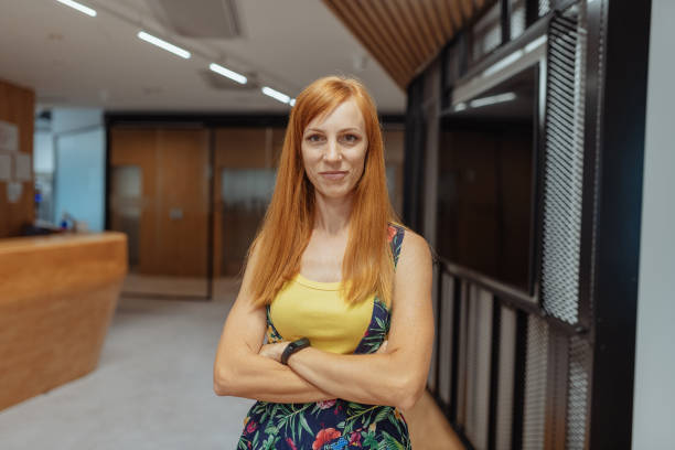 istock Portrait of creative employee in office 1329044522