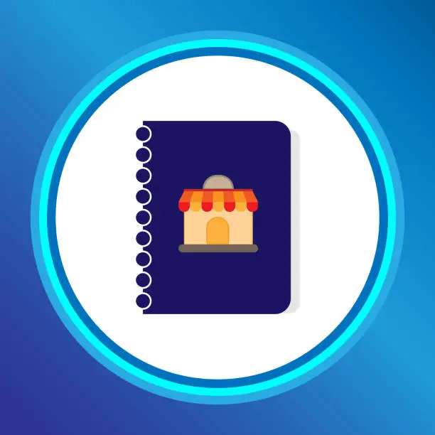Vector illustration of Address Book icon in vector.