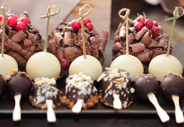 Wedding Candy Bar in dark colors