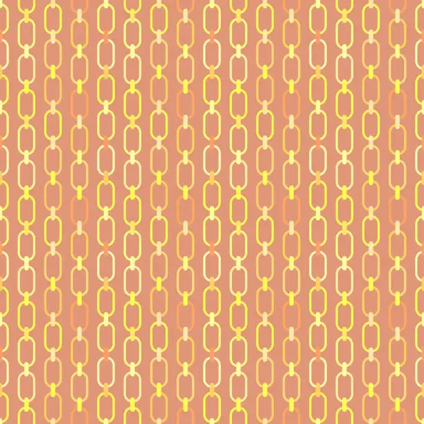 Vector illustration of Chain links seamless pattern.