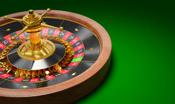 equipo de juego en casinos tipo ruleta. juegos competitivos apuesta en el casino. mesa para juegos de azar llamada ruleta. renderizado 3d - roulette wheel fotografías e imágenes de stock